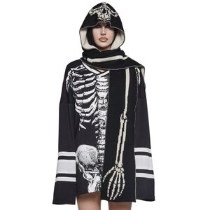 Tricks & Treats Skeleton Hooded Scarf